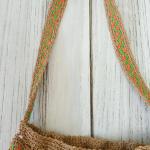 Woven straw summer women's shoulder bag