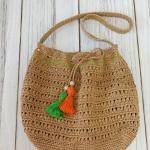 Woven straw summer women's shoulder bag