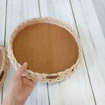 Handmade bamboo rope baskets in round and oval shapes – versatile for bread, fruit, small items, or decorative use. Natural, rustic, stylish, and eco-friendly for any home