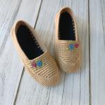 Handmade Knitted Slippers – Warm, Comfortable, Non-Slip, Perfect Gift for Home”