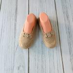 Handmade Knitted Slippers – Warm, Comfortable, Non-Slip, Perfect Gift for Home”