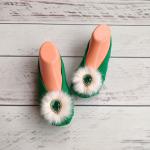 Handmade Knitted Slippers – Warm, Comfortable, Non-Slip, Perfect Gift for Home”